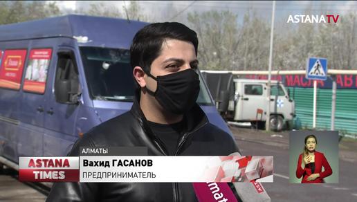 Полицейских на блокпостах в Алматы обеспечили антисептиками