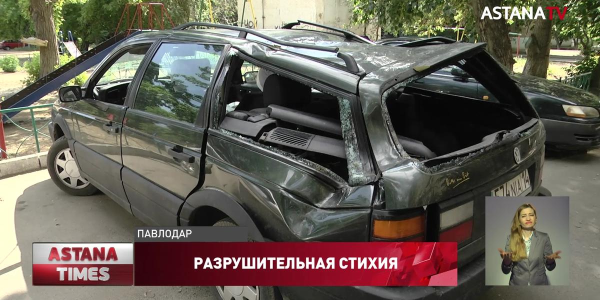Насмерть завалил деревом подростка, повредил здания и машины ураган в Павлодарской области