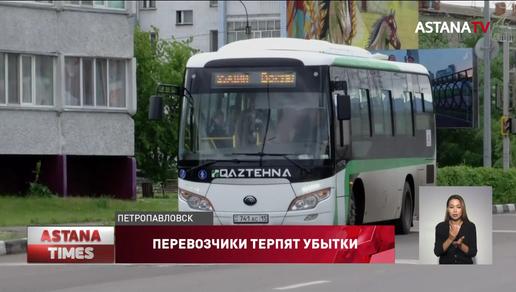 Остановить работу всего общественного транспорта грозят перевозчики Петропавловска