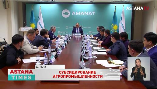 Субсидирование агросектора и повышение доходов жителей сёл обсудили в партии «AMANAT»