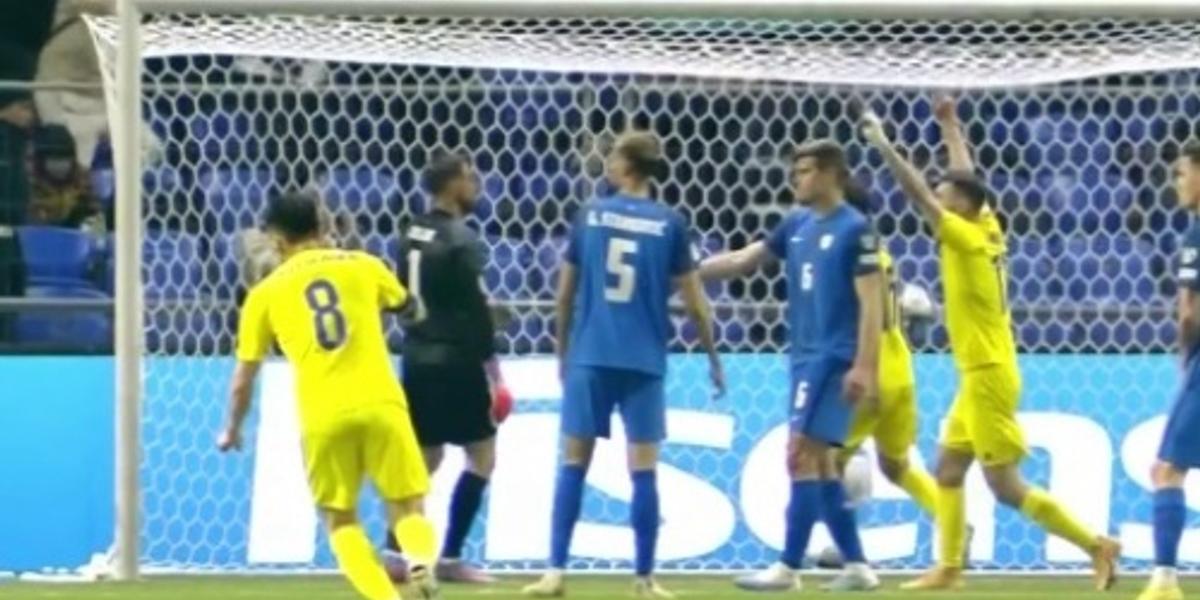 Сборная Казахстана проиграла первый отборочный матч на Евро-2024
