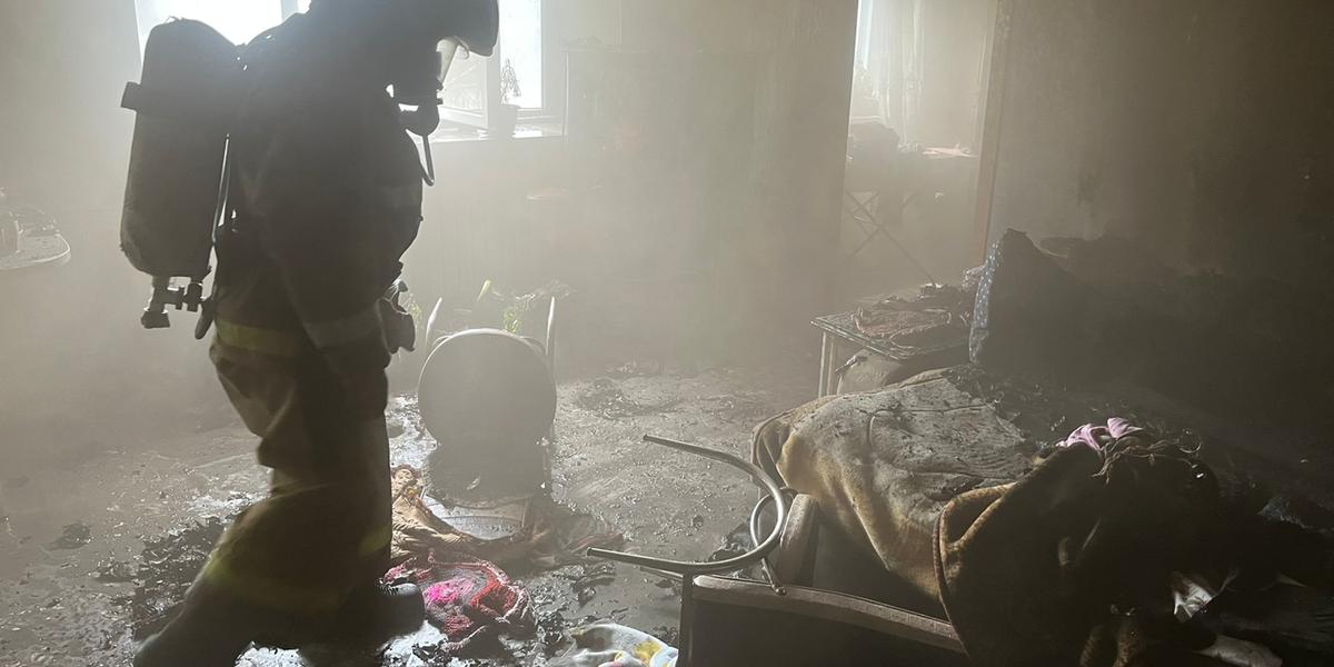 Невыключенные электроприборы привели к пожару в Риддере