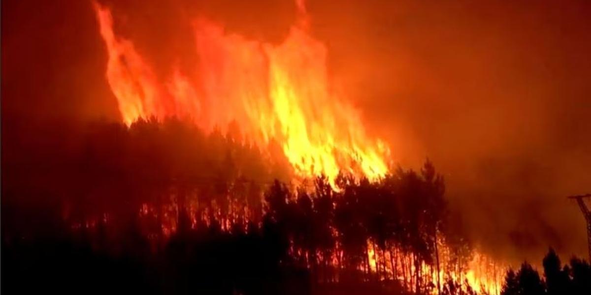 В Испании бушуют лесные пожары: сотни человек эвакуировали