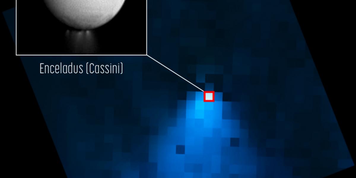 Телескоп сфотографировал удивительный выброс на спутнике Сатурна
