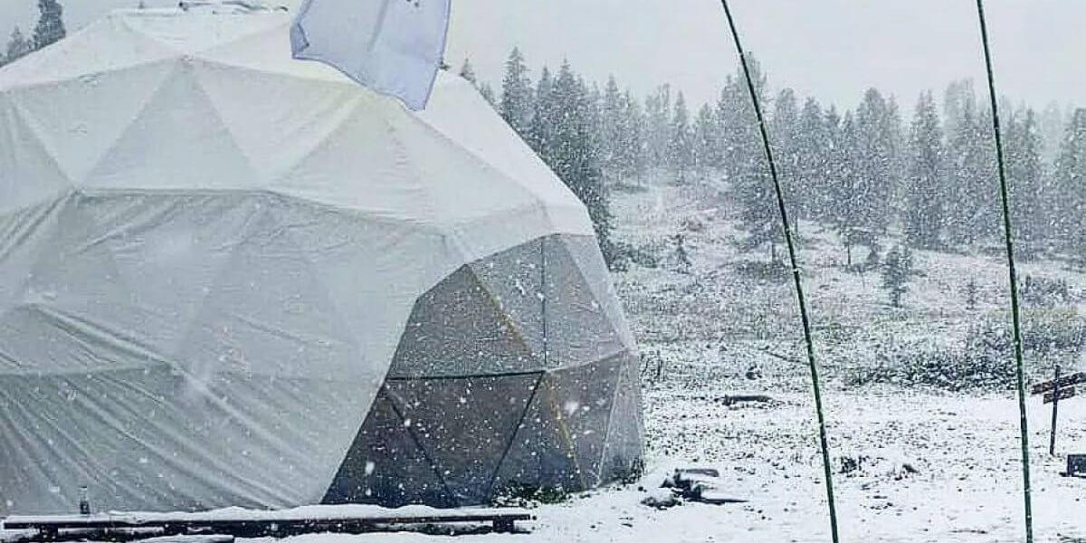Снег выпал в Восточном Казахстане