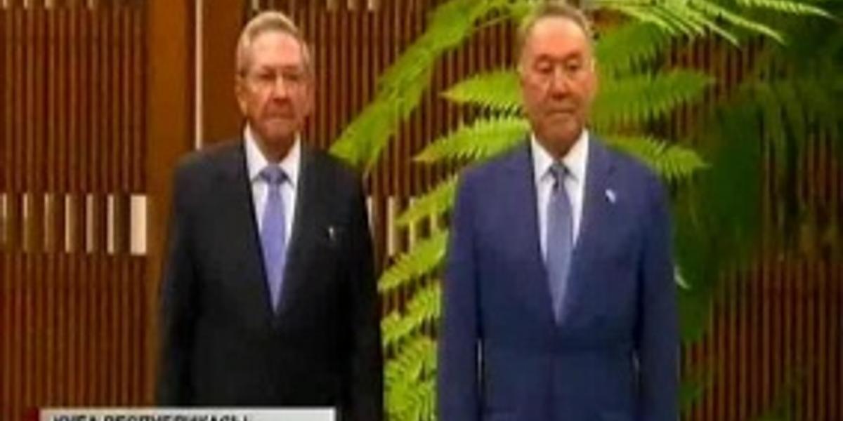 Президент Нұрсұлтан Назарбаев Куба Республикасына ресми сапармен барды