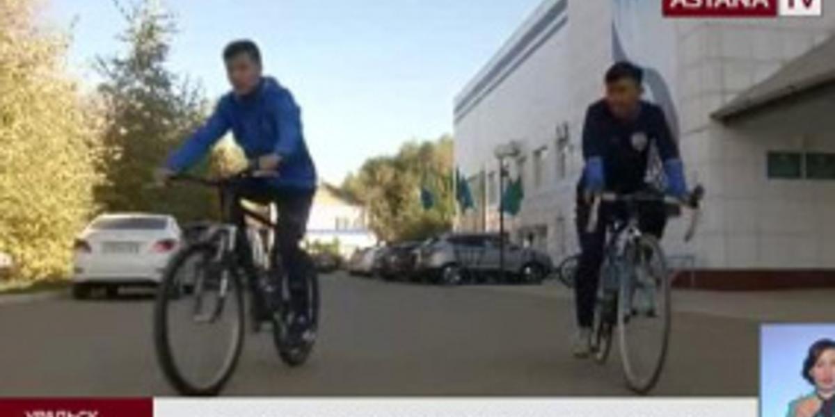 В Уральске установили первую бесплатную велопарковку