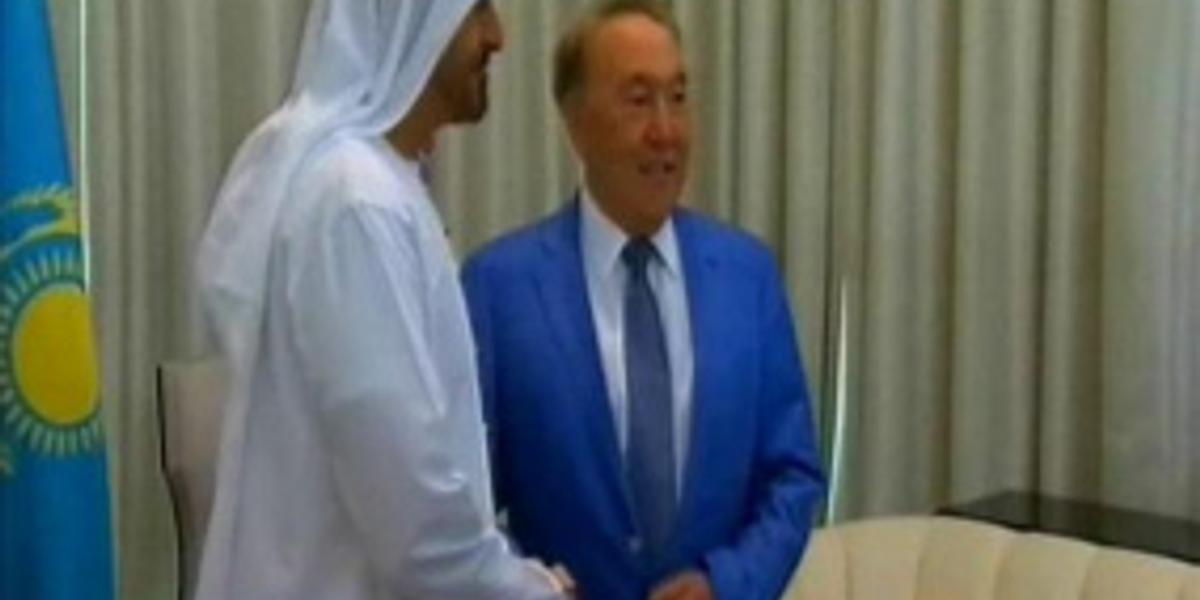 Президент Абу-Дабидің тақ мұрагерімен кездесті