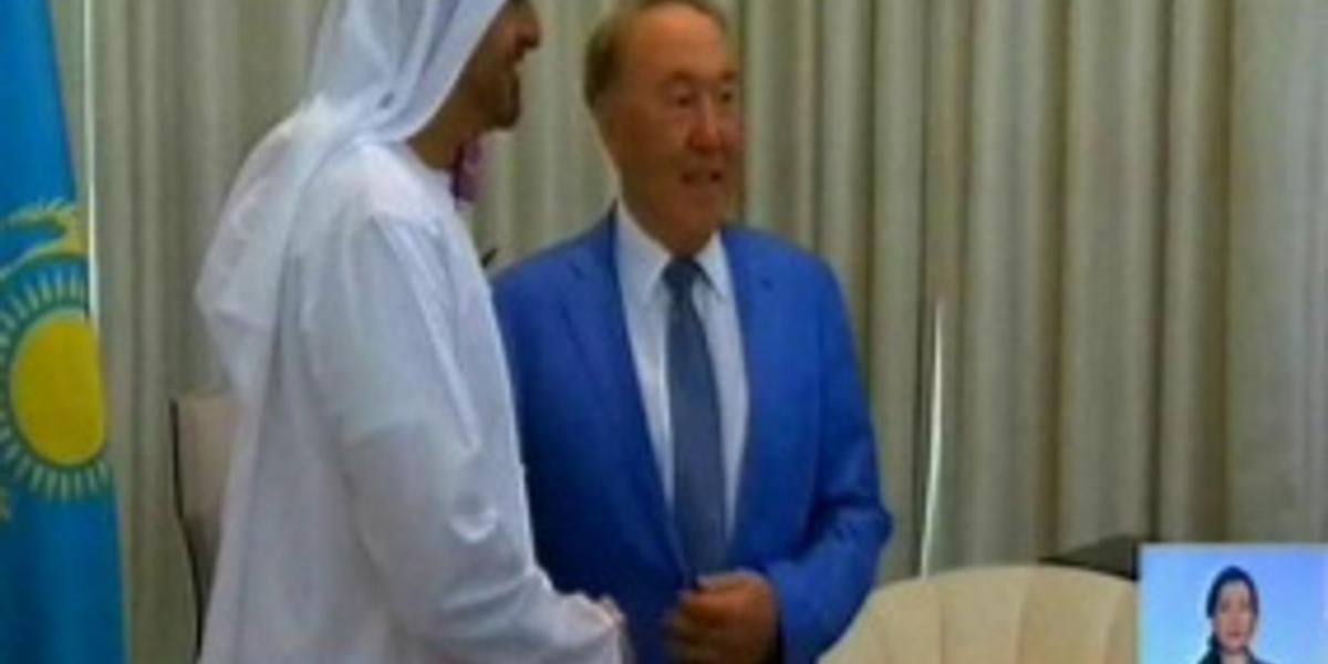 Н. Назарбаев встретился с наследным принцем Абу-Даби в ОАЭ