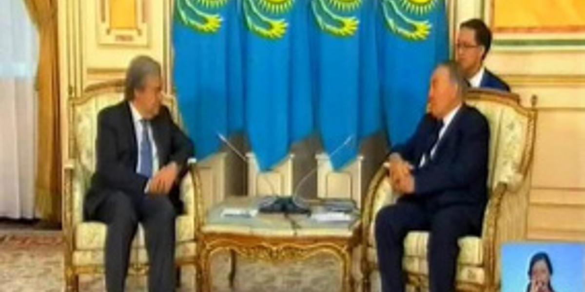 Н. Назарбаев поздравил А. Гутерриша с назначением на пост Генерального секретаря ООН 