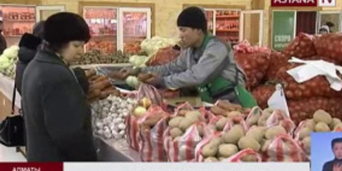 В Алматы на  новом рынке «без посредников» лук продают по 50 тг за кг