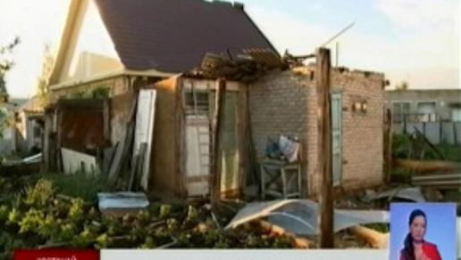 В Костанайской области оценивают ущерб от урагана