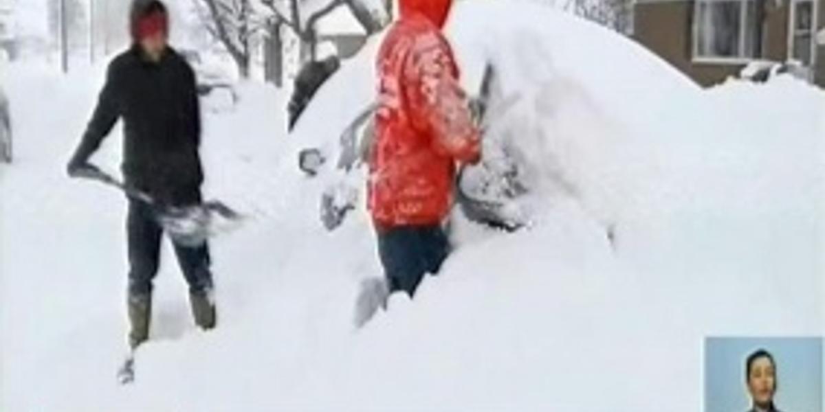 В Пенсильвании выпало 137 см снега