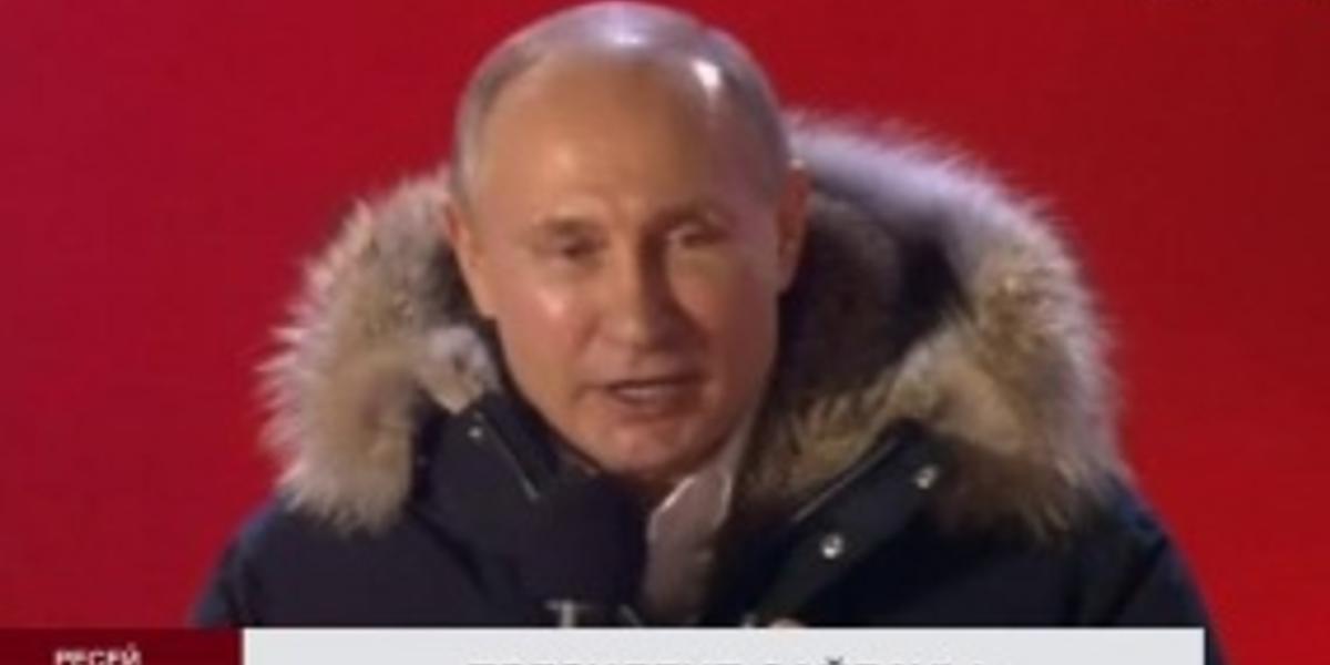 Путин президент сайлауында 76 % дауыс жинап жеңіске жетті