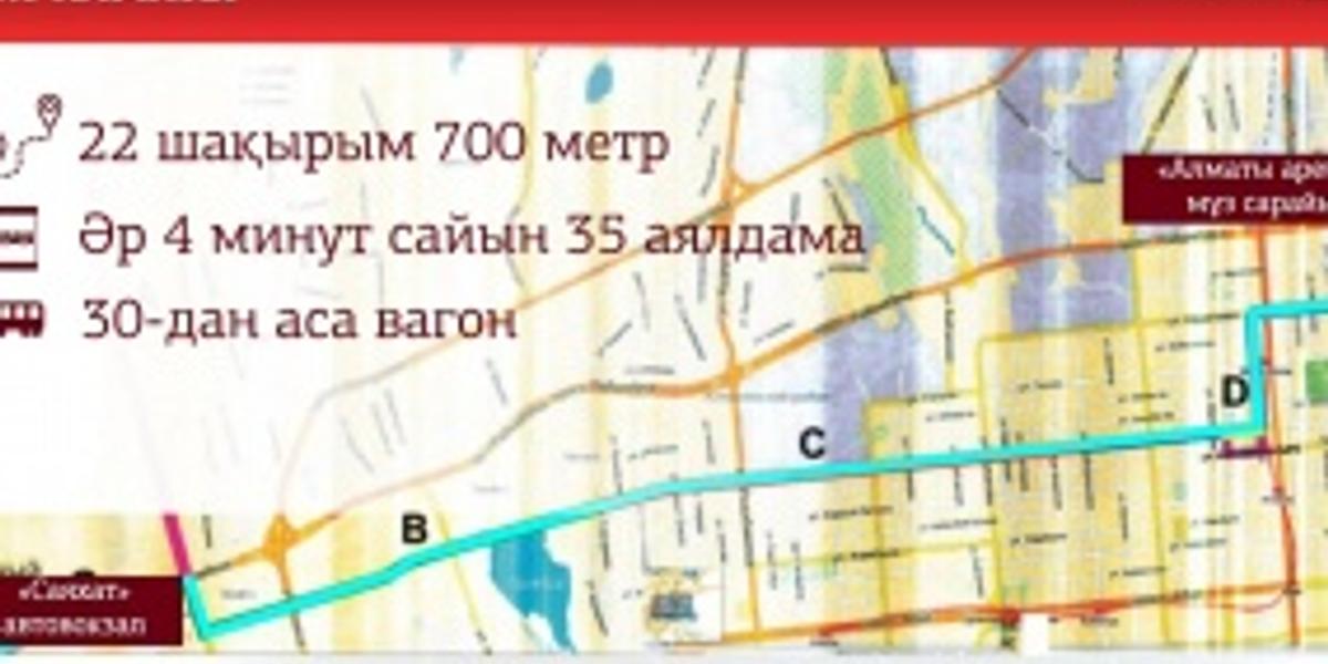 Алматы көшелеріне 2022-ші жылы трамвайлар қайта оралады