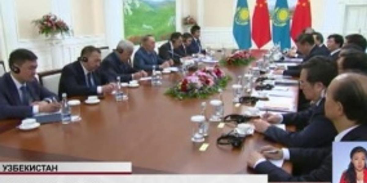 Встреча Президента Казахстана и Председателя Китайской народной Республики в рамках заседания Совета глав государств-членов  ШОС